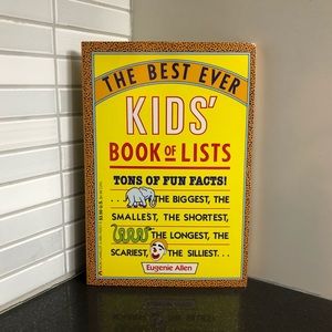 🧡 3/$12 The Best Ever Kids' Book of Lists